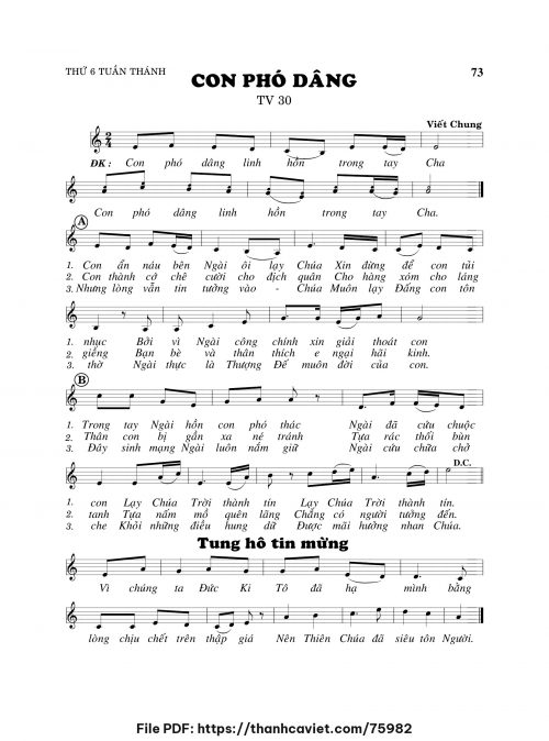 Co phó dâng - Viết Chung - trang 1