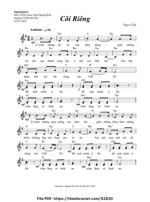 Cõi riêng - Ngọc Cẩn - trang 1