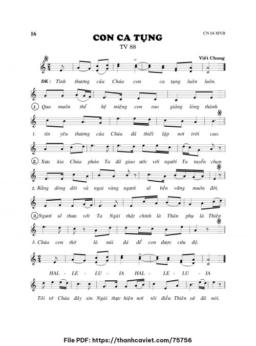 Con ca tụng - Viết Chung - trang 1