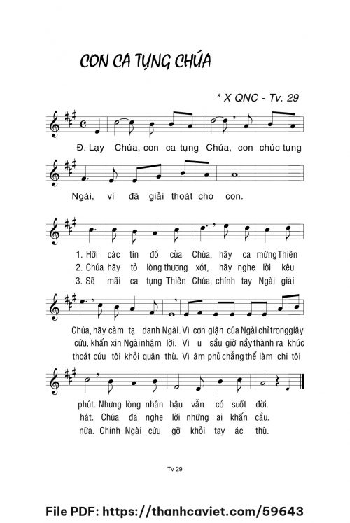 Con ca tụng Chúa - Lm. La Thập Tự - trang 1