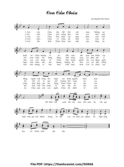 Con cần Chúa - Lm. Nguyễn Văn Tuyên - trang 1