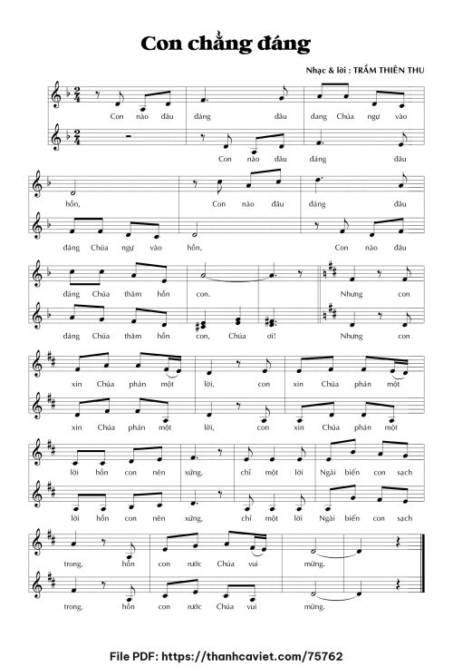 Con chẳng đáng - Trầm Thiên Thu - trang 1