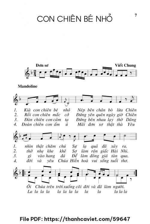 Con chiên bé nhỏ - Viết Chung - trang 1