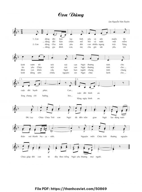 Con dâng - Lm. Nguyễn Văn Tuyên - trang 1