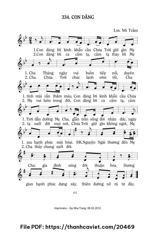 Con dâng - Lm. Mi Trầm - trang 1