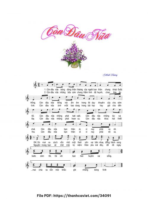 Còn đâu nữa - Minh Hướng - trang 1