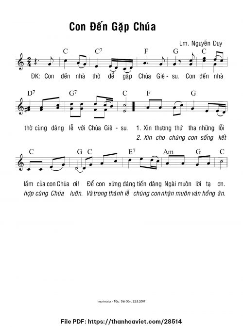 Con đến gặp Chúa - Lm. Nguyễn Duy - trang 1