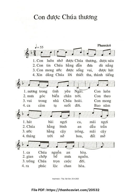 Con được Chúa thương - Phanxicô - trang 1