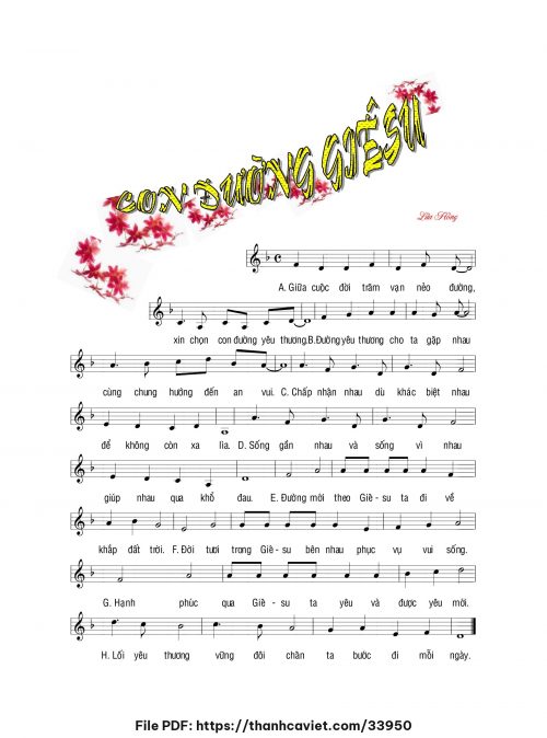 Con đường Giêsu - Nhóm: Lửa hồng - trang 1