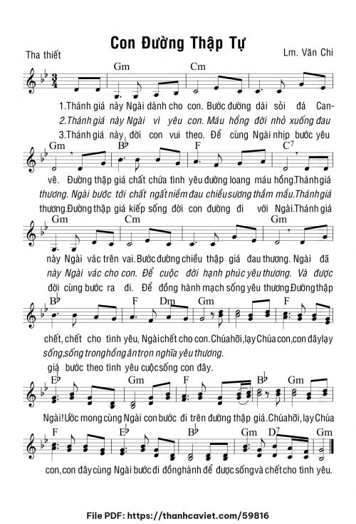 Con đường Thập Tự - Lm. Văn Chi - trang 1