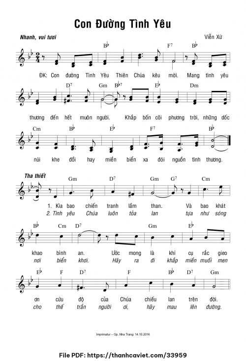 Con đường tình yêu - Viễn Xứ - trang 1