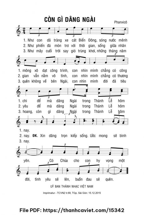 Còn gì dâng Ngài - Phanxicô - trang 1
