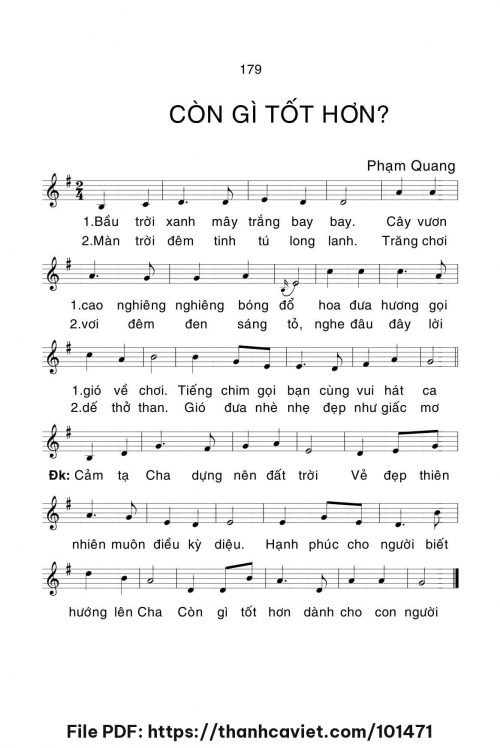 Còn gì tốt hơn? - Lm. Phạm Quang, OP - trang 1