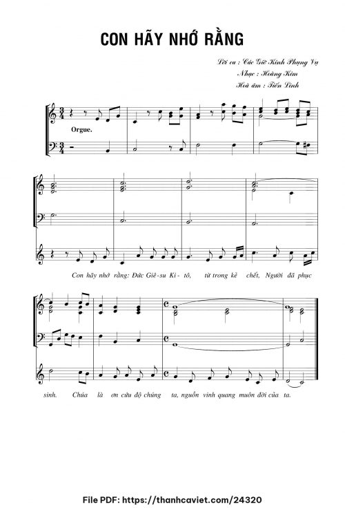 Con hãy nhớ rằng - Tiến Linh - trang 1
