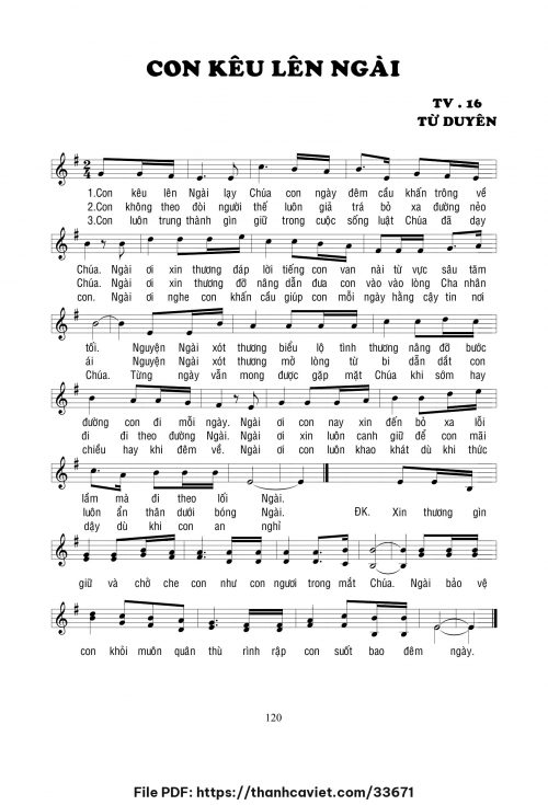 Con kêu lên Ngài - Lm. Từ Duyên - trang 1