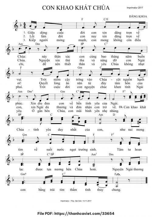 Con khao khát Chúa - Đăng Khoa - trang 1