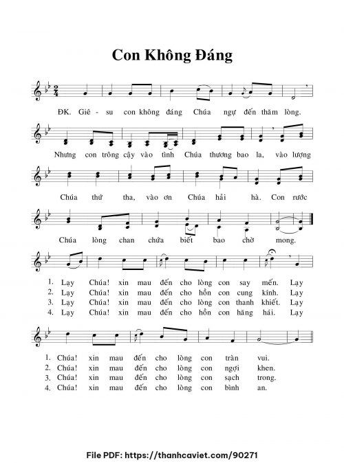 Con không đáng - Chưa biết - trang 1