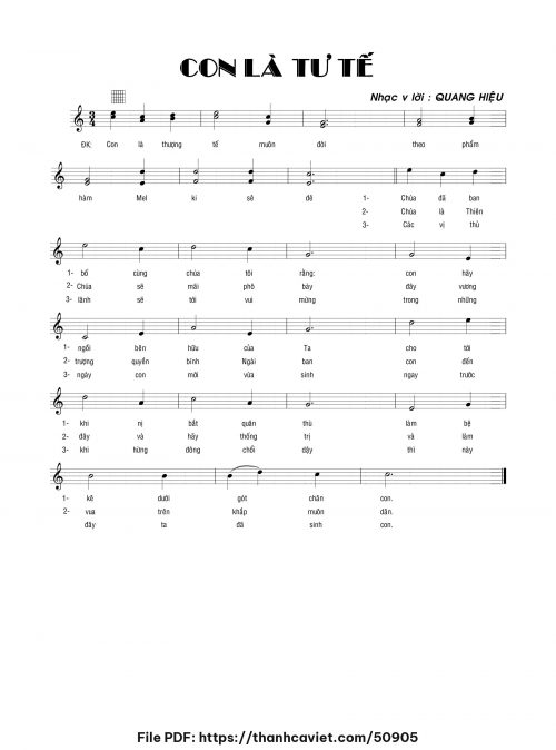 Con là tư Tế - Quang Hiệu - trang 1