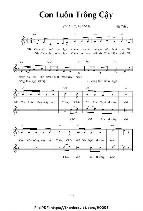 Con luôn trông cậy - Hải Triều - trang 1
