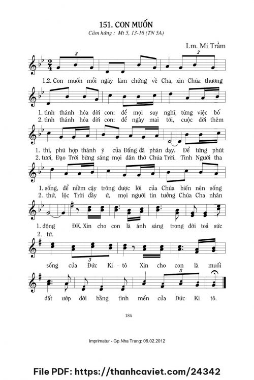 Con muốn - Lm. Mi Trầm - trang 1
