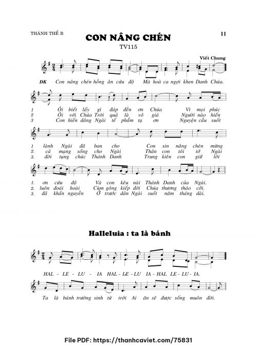 Con nâng chén - Viết Chung - trang 1
