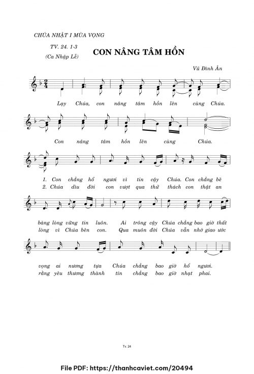Con nâng tâm hồn - Vũ Đình Ân - trang 1