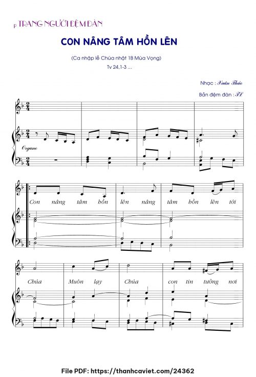 Con nâng tâm hồn lên - Tiến Linh - trang 1