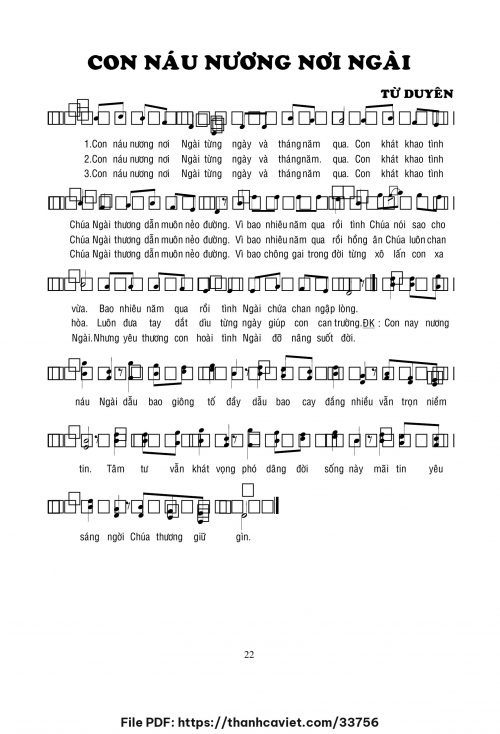 Con náu nương nơi Ngài - Lm. Từ Duyên - trang 1