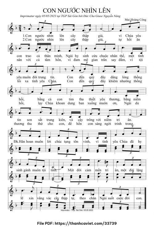 Con ngước nhìn lên - Mai Hoàng Công - trang 1