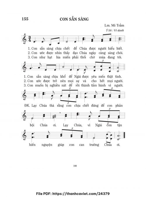 Con sẵn sàng - Lm. Mi Trầm - trang 1