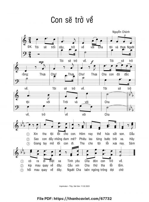 Con sẽ trở về - Nguyễn Chánh - trang 1