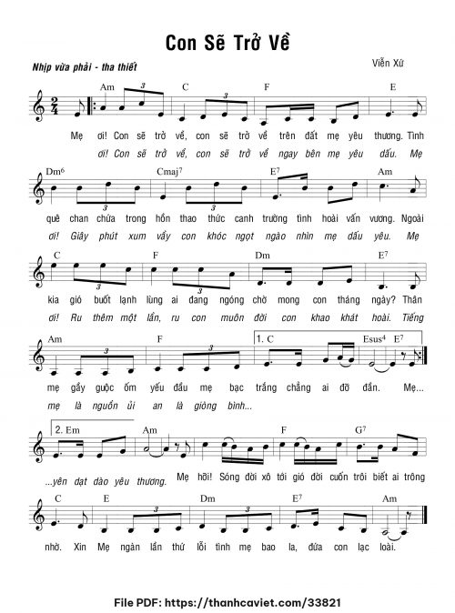 Con sẽ trở về - Viễn Xứ - trang 1