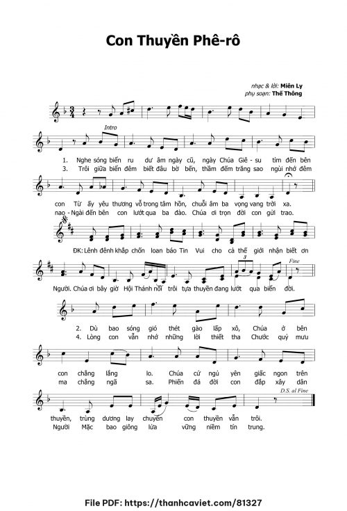 Con thuyền Phêrô - Miên Ly - trang 1