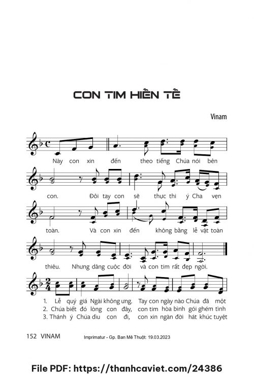 Con tim hiến tế - Vinam - trang 1