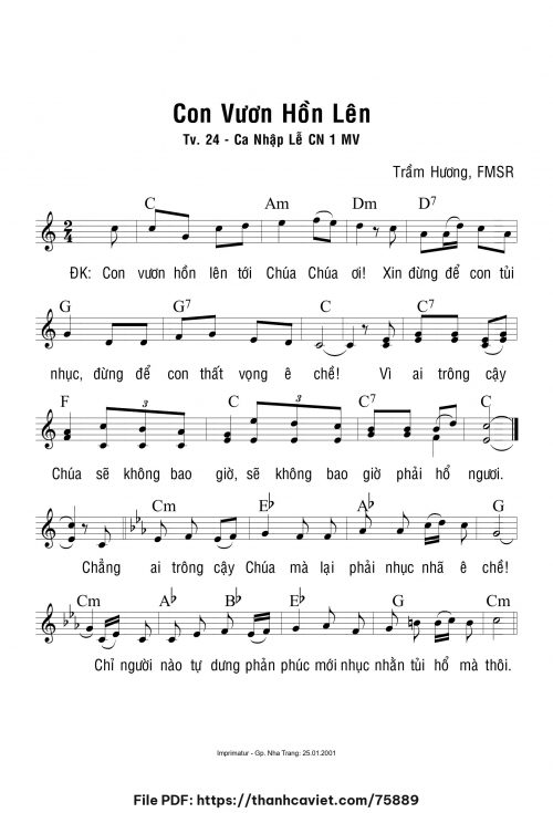 Con vươn hồn lên - Sr. Trầm Hương - trang 1
