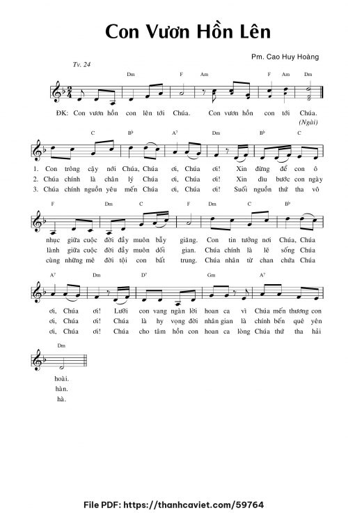 Con vươn hồn lên - Cao Huy Hoàng - trang 1