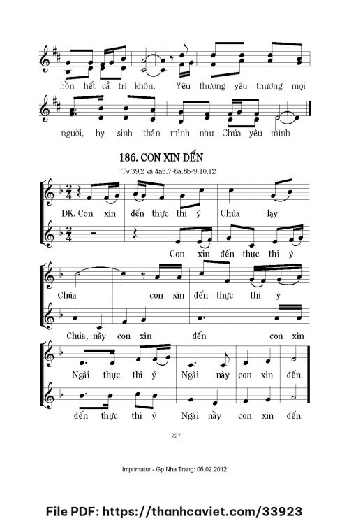 Con xin đến - Lm. Mi Trầm - trang 1