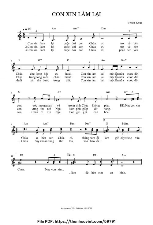 Con xin làm lại - Thiên Khuê - trang 1