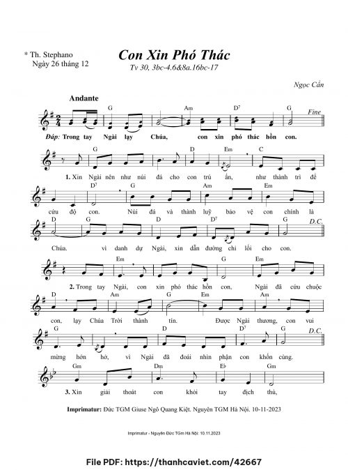 Con xin phó thác - Ngọc Cẩn - trang 1