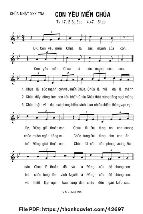 Con yêu mến Chúa - Lm. Bạch Vân - trang 1