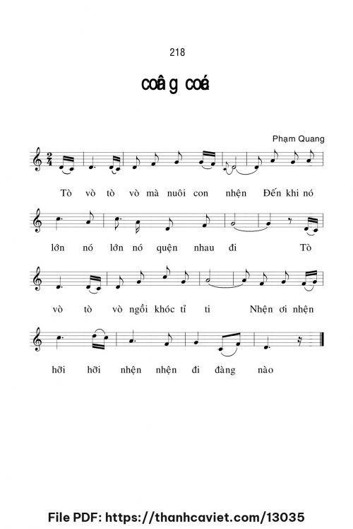Công cốc - Lm. Phạm Quang, OP - trang 1
