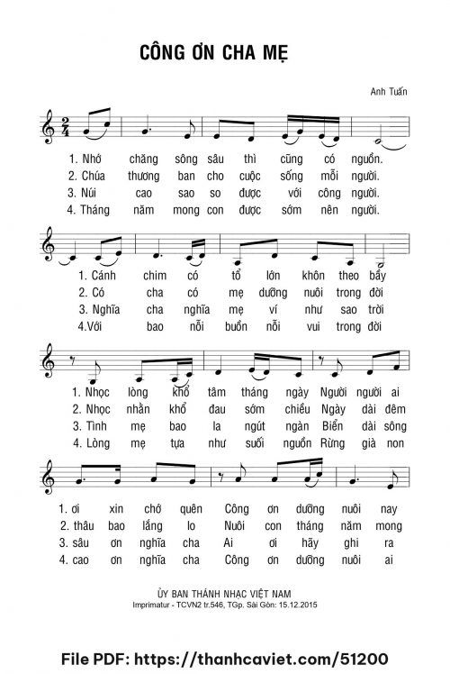 Công ơn cha mẹ - Anh Tuấn - trang 1