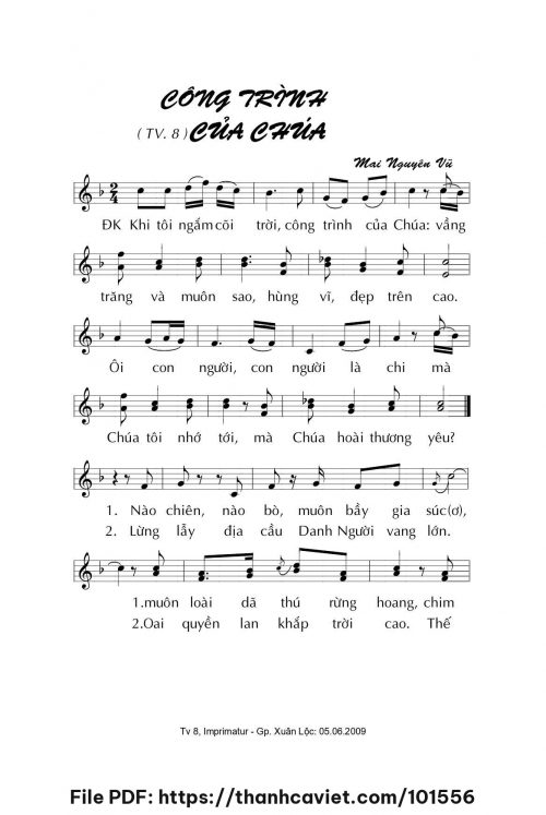 Công trình của Chúa - Mai Nguyên Vũ - trang 1
