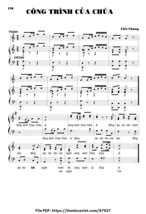 Công trình của Chúa - Viết Chung - trang 1