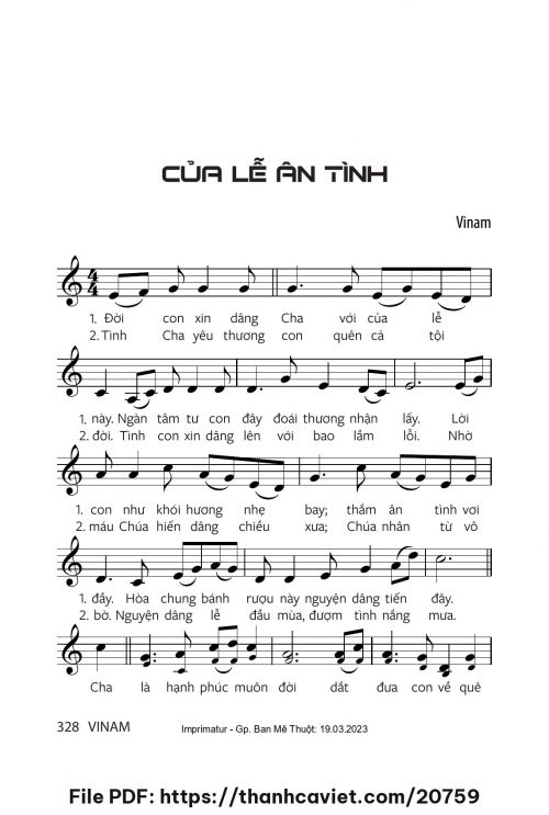 Của lễ ân tình - Vinam - trang 1