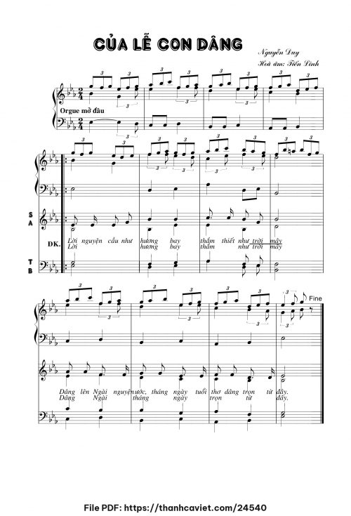 Của lễ con dâng - Tiến Linh - trang 1