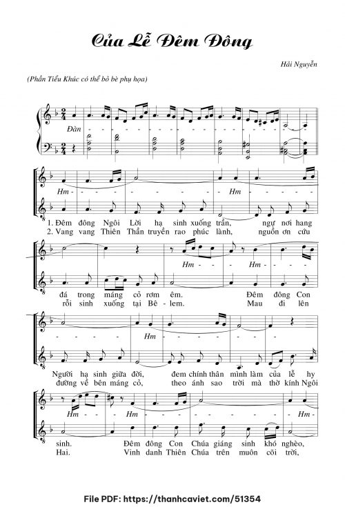 Của lễ đêm đông - Hải Nguyễn - trang 1