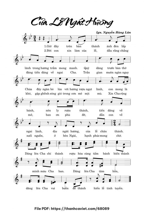 Của lễ ngát hương - Nguyễn Hùng Lân - trang 1