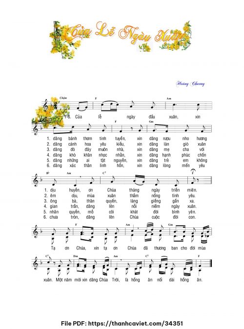 Của lễ ngày xuân - Hoàng Chương - trang 1