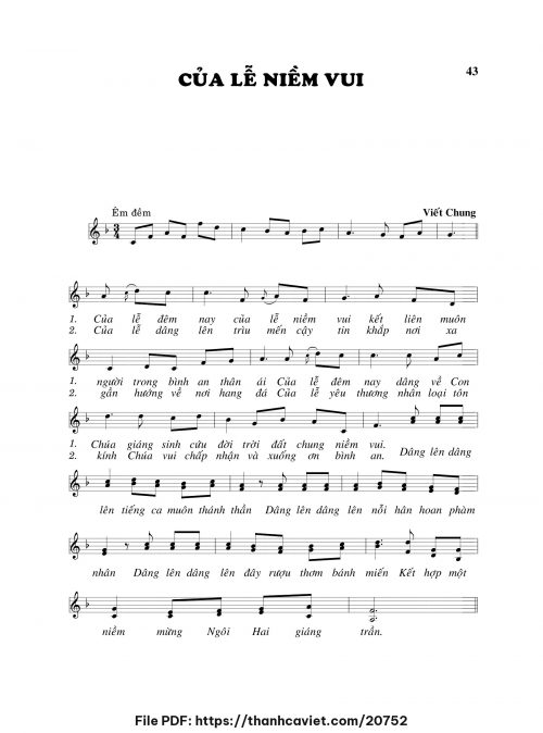 Của lễ niềm vui - Viết Chung - trang 1